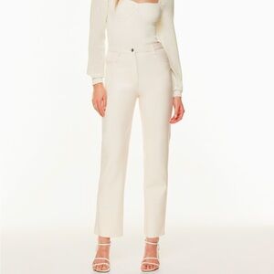 White Melina Leather Pants 00 Aritzia